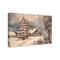 Snowy Christmas House 36" x 24" Canvas Wall Art